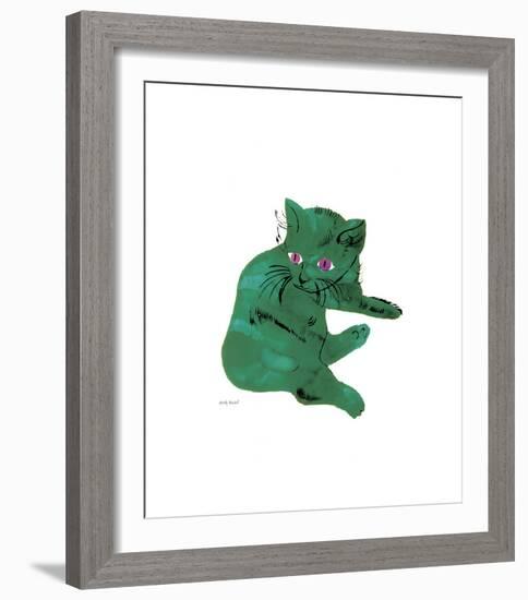 Green Cat, c.1956-Andy Warhol-Framed Giclee Print