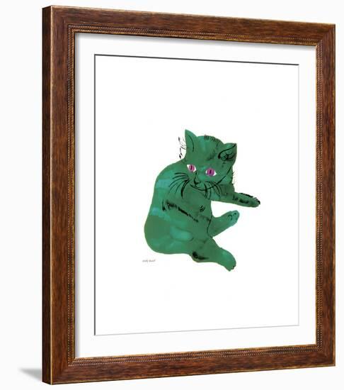 Green Cat, c.1956-Andy Warhol-Framed Giclee Print