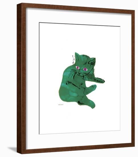 Green Cat, c.1956-Andy Warhol-Framed Giclee Print