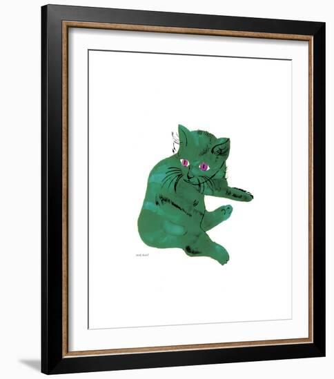 Green Cat, c.1956-Andy Warhol-Framed Giclee Print