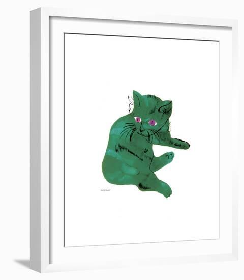 Green Cat, c.1956-Andy Warhol-Framed Giclee Print