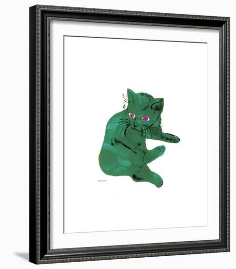 Green Cat, c.1956-Andy Warhol-Framed Giclee Print