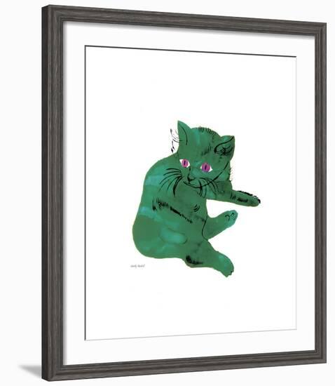 Green Cat, c.1956-Andy Warhol-Framed Giclee Print