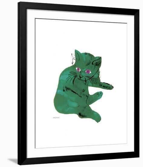 Green Cat, c.1956-Andy Warhol-Framed Giclee Print