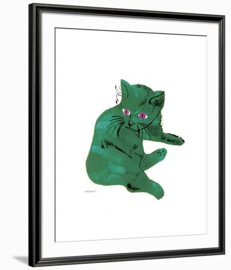 Green Cat, c.1956-Andy Warhol-Framed Giclee Print