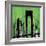 Green Cityscape-Paul Brent-Framed Art Print