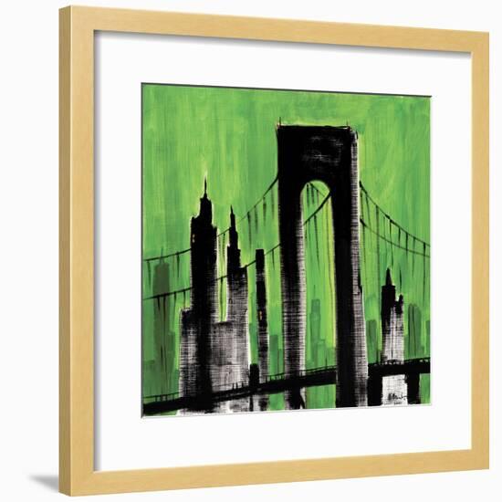 Green Cityscape-Paul Brent-Framed Art Print