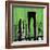 Green Cityscape-Paul Brent-Framed Art Print