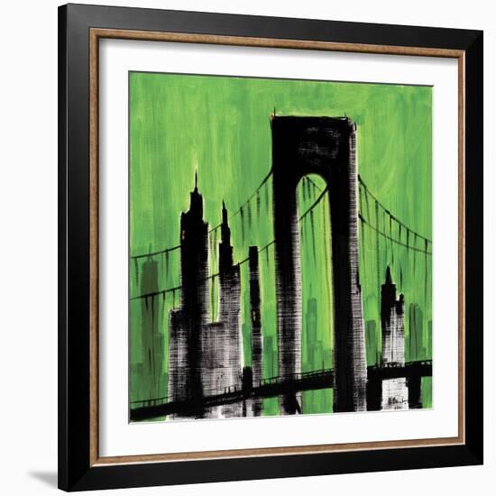 Green Cityscape-Paul Brent-Framed Art Print