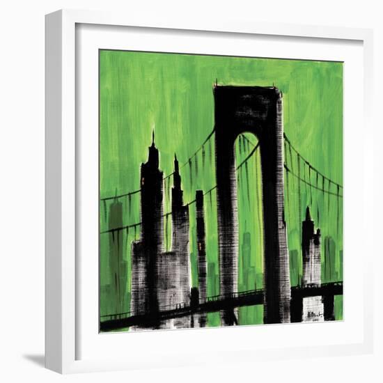 Green Cityscape-Paul Brent-Framed Art Print