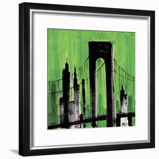 Green Cityscape-Paul Brent-Framed Art Print
