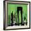 Green Cityscape-Paul Brent-Framed Art Print