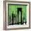 Green Cityscape-Paul Brent-Framed Art Print