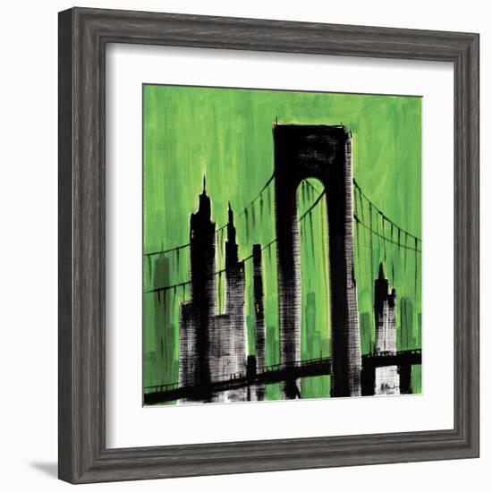 Green Cityscape-Paul Brent-Framed Art Print