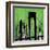 Green Cityscape-Paul Brent-Framed Art Print