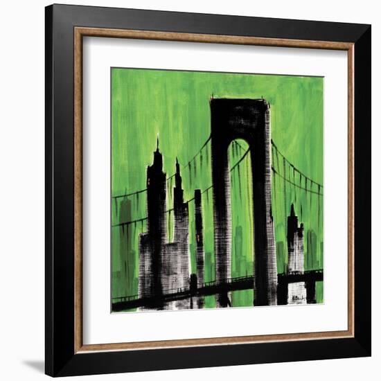 Green Cityscape-Paul Brent-Framed Art Print