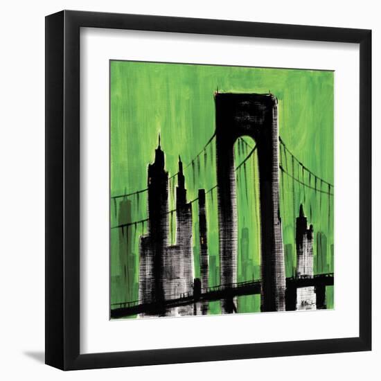 Green Cityscape-Paul Brent-Framed Art Print