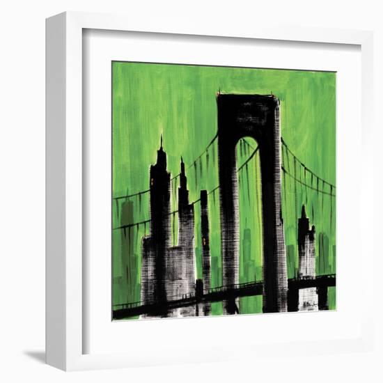 Green Cityscape-Paul Brent-Framed Art Print