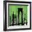 Green Cityscape-Paul Brent-Framed Art Print