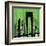 Green Cityscape-Paul Brent-Framed Art Print