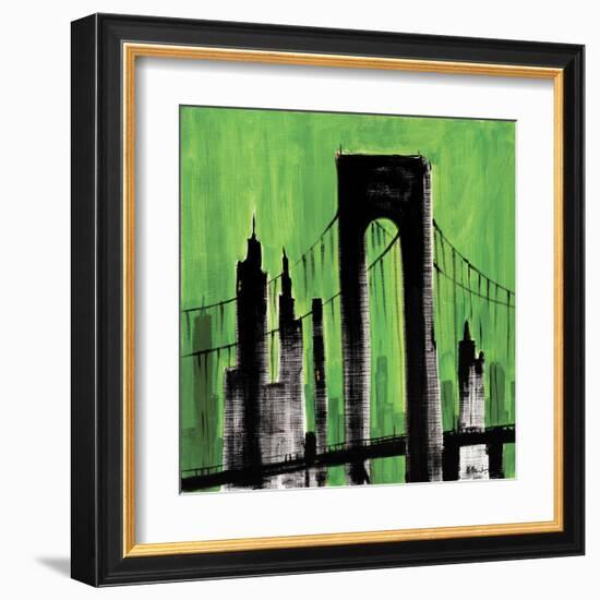 Green Cityscape-Paul Brent-Framed Art Print