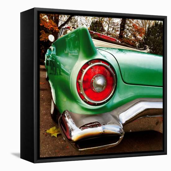 Green Classic American Car Rear Fender-Salvatore Elia-Framed Premier Image Canvas