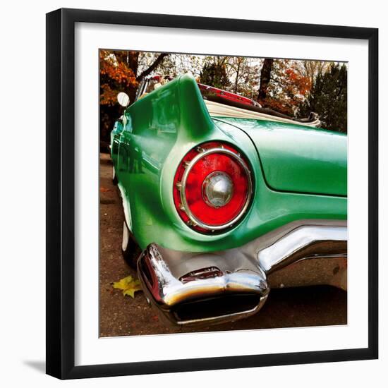 Green Classic American Car Rear Fender-Salvatore Elia-Framed Photographic Print