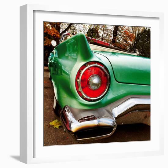 Green Classic American Car Rear Fender-Salvatore Elia-Framed Photographic Print