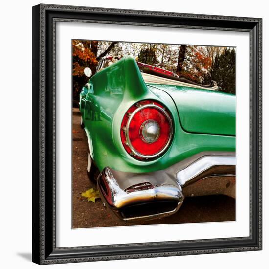 Green Classic American Car Rear Fender-Salvatore Elia-Framed Photographic Print