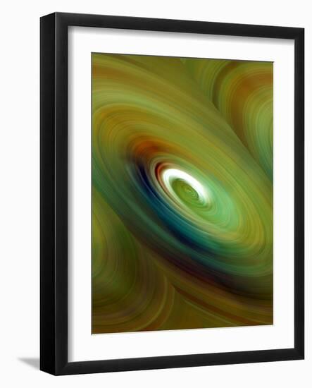 Green Color Swirl-Ruth Palmer 3-Framed Art Print