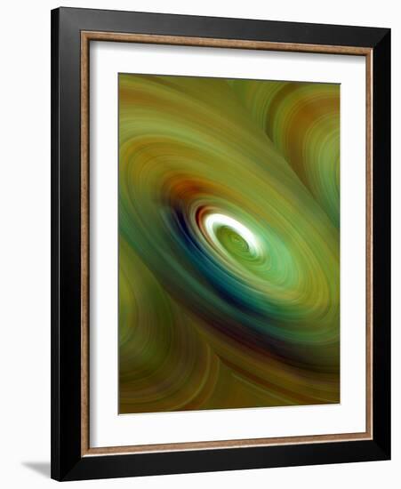 Green Color Swirl-Ruth Palmer 3-Framed Art Print
