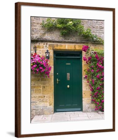 Green Cottage Door Art Print Art Com