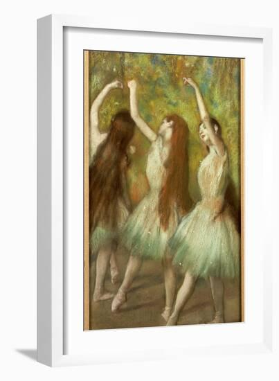 Green Dancers, 1878-Edgar Degas-Framed Giclee Print