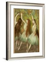 Green Dancers, 1878-Edgar Degas-Framed Giclee Print