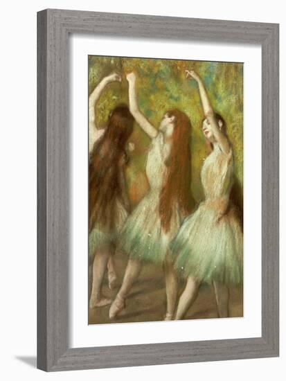 Green Dancers, 1878-Edgar Degas-Framed Giclee Print