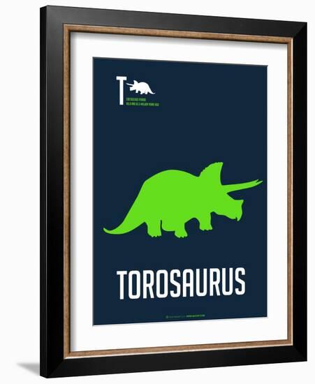 Green Dinosaur-NaxArt-Framed Art Print