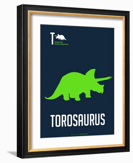 Green Dinosaur-NaxArt-Framed Art Print