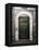 Green door in Penne-Andrea Costantini-Framed Premier Image Canvas