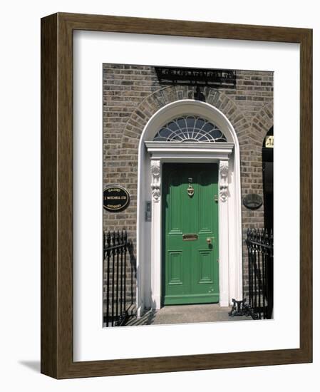 Green Door, Merrion Square, Dublin, Ireland-Jon Arnold-Framed Photographic Print