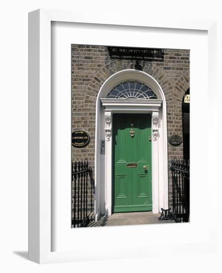 Green Door, Merrion Square, Dublin, Ireland-Jon Arnold-Framed Photographic Print