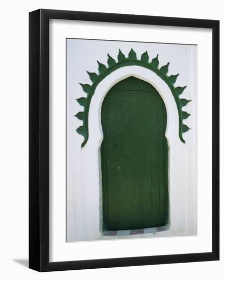 Green Door, Tangier, Morocco, Africa-Bruno Morandi-Framed Photographic Print
