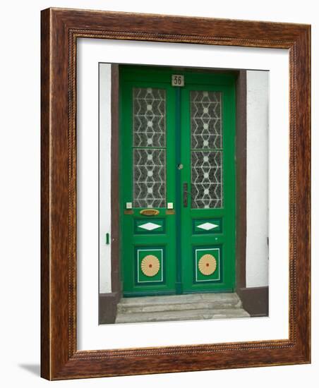 Green Door, Warnemunde, Germany-Russell Young-Framed Photographic Print