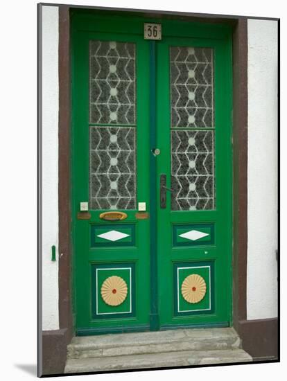 Green Door, Warnemunde, Germany-Russell Young-Mounted Photographic Print