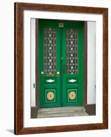 Green Door, Warnemunde, Germany-Russell Young-Framed Photographic Print