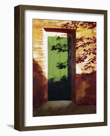 Green Door-Helen J. Vaughn-Framed Giclee Print