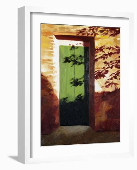 Green Door-Helen J. Vaughn-Framed Giclee Print