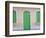 Green Doors and Windows, Gran Roques, Los Roques, Venezuela-Stuart Westmoreland-Framed Photographic Print