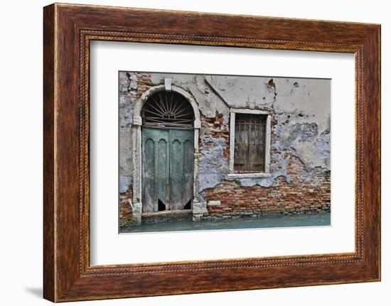 Green Doorway, Venice, Italy-Darrell Gulin-Framed Photographic Print