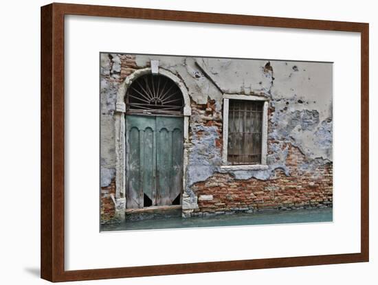 Green Doorway, Venice, Italy-Darrell Gulin-Framed Photographic Print