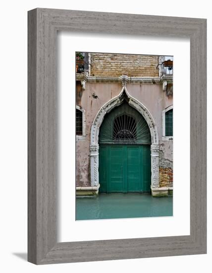 Green Doorway, Venice, Italy-Darrell Gulin-Framed Photographic Print
